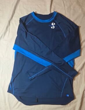 Scubapro Men's Long Sleeve Rash Guard UPF 50+ Swim Shirt Navy/Blue - Size Small